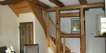 Monteurwohnung - Küche: eigene Küche - Warsow (Ludwigslust-Parchim) - Treppe zum Schlafbereich - Ferienwohnung Bauernhaus