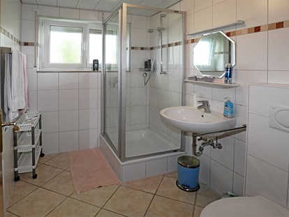 Monteurwohnung - WLAN - Steinen (Landkreis Lörrach) - Badezimmer Wohnung #4 - Monteurzimmer Haus Abendrot