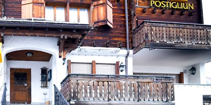 Monteurwohnung - Balkon - Graubünden - Hotel Postigliun