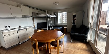 Monteurwohnung - Badezimmer: eigenes Bad - Elm - 1 Zimmer Studio mit Panorama-Terrasse