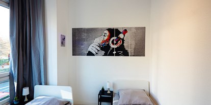 Monteurwohnung - Einzelbetten - PLZ 22303 (Deutschland) - Schlafzimmer, HomeRent Unterkunft in Ahrensburg - HomeRent in Ahrensburg