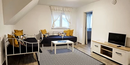Monteurwohnung - Zimmertyp: Doppelzimmer - Schwetzingen - Wohnbereich, HomeRent Unterkunft in Mannheim - HomeRent in Mannheim 