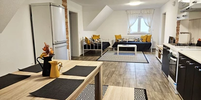 Monteurwohnung - Zimmertyp: Doppelzimmer - Schwetzingen - Wohnküche, HomeRent Unterkunft in Mannheim - HomeRent in Mannheim 