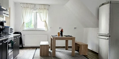 Monteurwohnung - Badezimmer: eigenes Bad - Schwetzingen - Wohnküche, HomeRent Unterkunft in Mannheim - HomeRent in Mannheim 