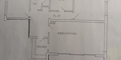 Monteurwohnung - Küche: eigene Küche - Hof (Westerwaldkreis) - Grundriss - Ferienwohnung-Dillenburg-Bonsels