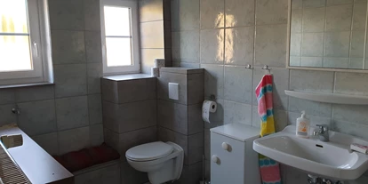 Monteurwohnung - Presseck - Badezimmer/WC - Monteurzimmer blaue Lagune