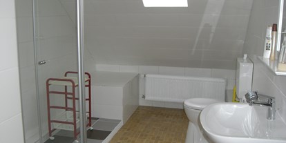 Monteurwohnung - Bettwäsche: Bettwäsche inklusive - Marktrodach - Wohnung Dusche/WC - Weißes Lamm-Nordhalben