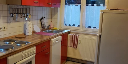 Monteurwohnung - Kühlschrank - Werdau - Küche - Zweiraum Wohnung für 2 Personen 