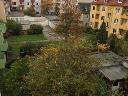 Monteurwohnung - Zimmertyp: Mehrbettzimmer - Padingbüttel - Blick vom Balkon ins ”Grüne ”  - Cityhome Bremerhaven
