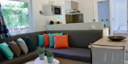 Monteurwohnung - Zimmertyp: Doppelzimmer - Schwarzach bei Nabburg - Aufenthaltsraum - Mobilheim mit Sauna und Whirlpool (WA103)