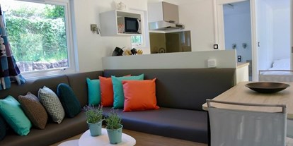 Monteurwohnung - Zimmertyp: Einzelzimmer - PLZ 92540 (Deutschland) - Aufenthaltsraum - Mobilheim mit Sauna und Whirlpool (WA103)