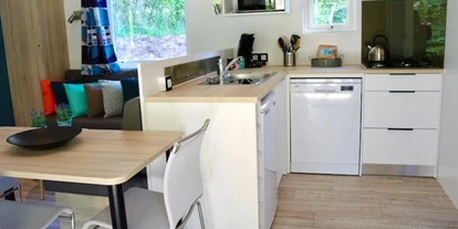 Monteurwohnung - Zimmertyp: Doppelzimmer - Teunz - Küche - Mobilheim mit Sauna und Whirlpool (WA103)