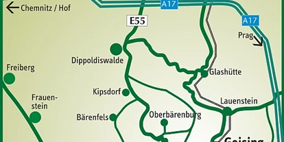 Monteurwohnung - Badezimmer: Gemeinschaftsbad - Bärenstein (Landkreis Sächsische Schweiz) - Lageplan - Rübezahl-Geising - Rübezahl-Geising