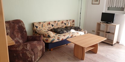 Monteurwohnung - Bettwäsche: Bettwäsche inklusive - Gundelsheim Bachenau - Das ist eine Schlafcouch - Monteurzimmer