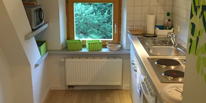 Monteurwohnung - Küche: eigene Küche - Walkertshofen - FeWo 2 Küche - Gästehaus Heiligmann