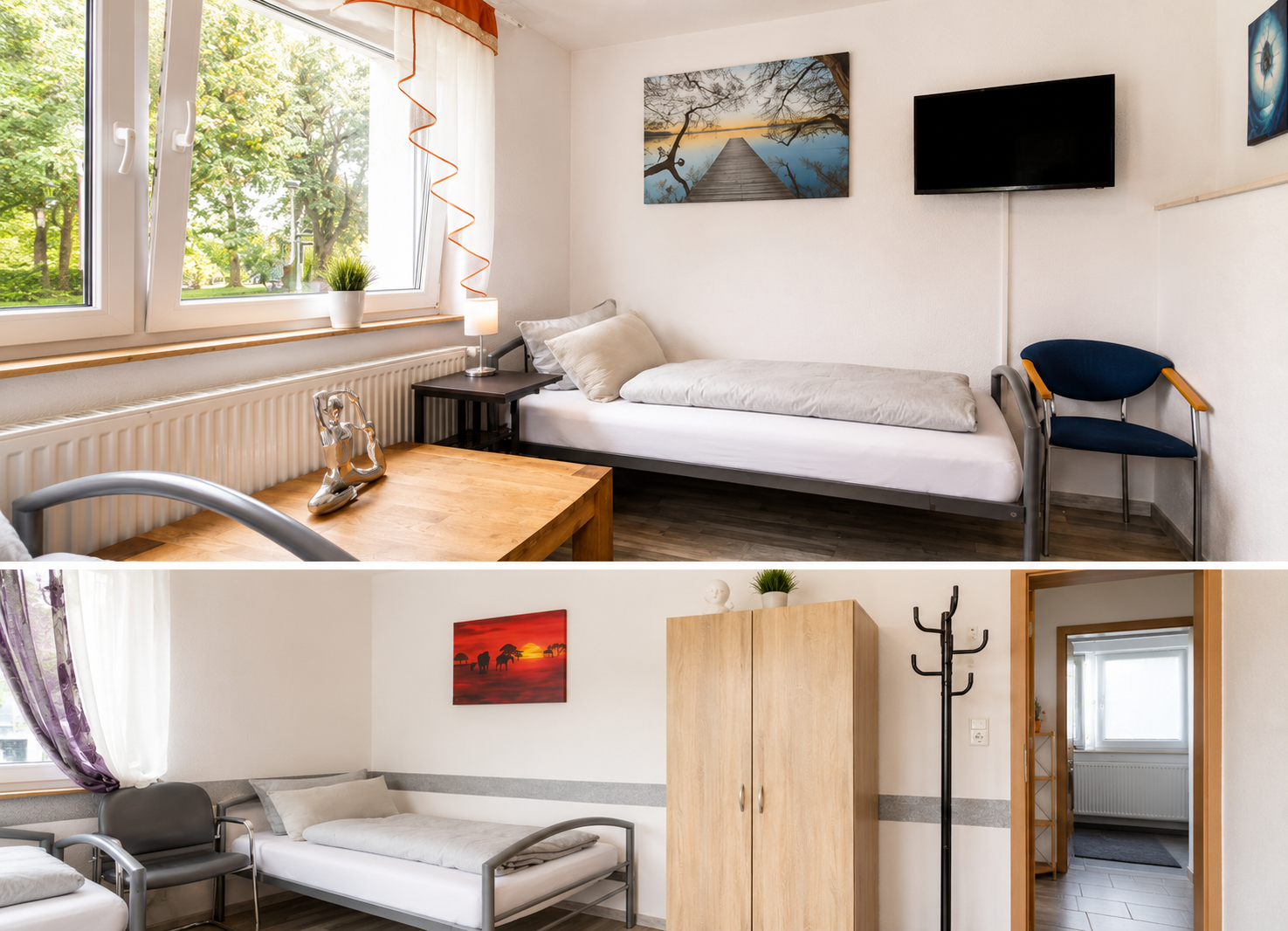 Monteurzimmer - Ferienwohnung Gartenblick EG