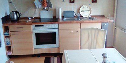 Monteurwohnung - Küche: eigene Küche - Tauscha - Küche der Gästewohnung - Gästezimmer u. Wohnung