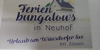 Monteurwohnung - Zimmertyp: Einzelzimmer - Lüdersdorf (Landkreis Teltow-Fläming) - Ferienbungalows Neuhof 