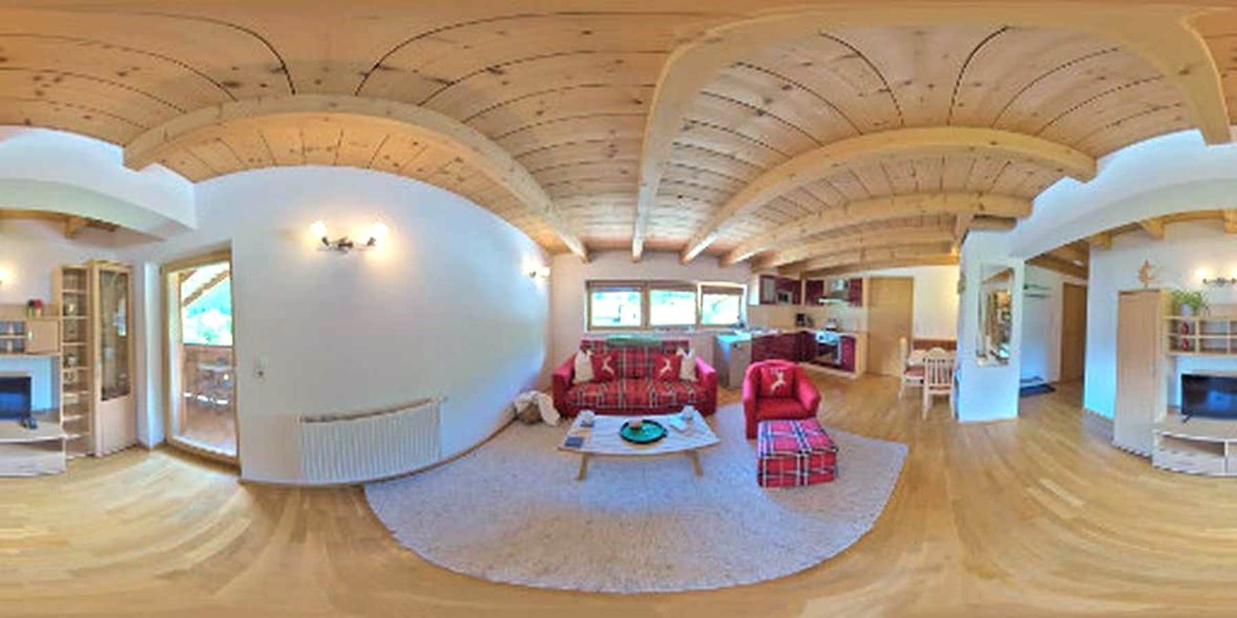 Monteurzimmer - Wohnzimmer mit Doppelschlafsofa - Haus Weyerbach