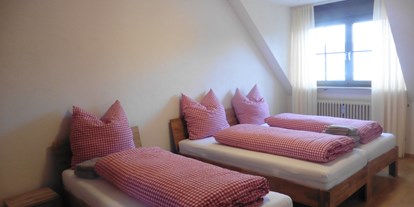 Monteurwohnung - Badezimmer: Gemeinschaftsbad - Rammingen (Landkreis Unterallgäu) - Dreibettzimmer  - Wohnung - Essen - Schlafen - alles in einem Haus