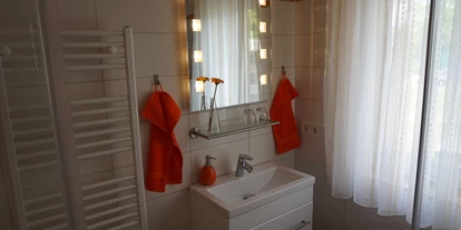 Monteurwohnung - Badezimmer: eigenes Bad - Pretschen - Ferienwohnung Badezimmer - Spreewaldfrosch