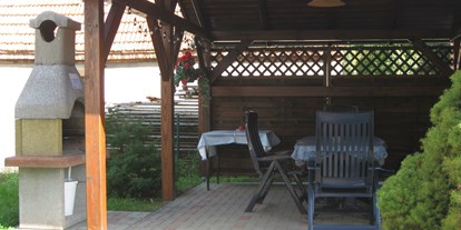 Monteurwohnung - Art der Unterkunft: Gästezimmer - Bersteland - Terrasse der Monteurwohnung - Spreewaldfrosch