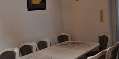 Monteurwohnung - Art der Unterkunft: Ferienwohnung - Münsterland - Esszimmer - Monteurzimmer-Borken -- 8 Einzelbetten in 4 DZ. 2 Bäder