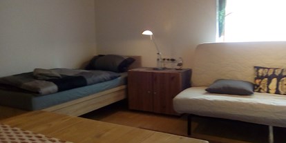 Monteurwohnung - Badezimmer: Gemeinschaftsbad - Althütte Sechselberg - Einzelzimmer mit Schlafcouch - Mainhardter Wald Haus Geiger
