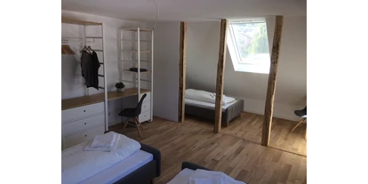 Monteurwohnung - Zimmertyp: Doppelzimmer - Marienrachdorf - Schlafzimmer Ferienwohnung Stadtblick - Storch Appertements