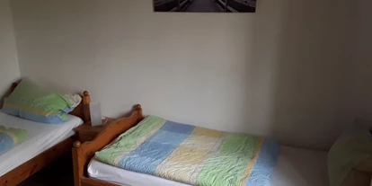 Monteurwohnung - Hund erlaubt - Hüven - Schlafzimmer  - Waldblick