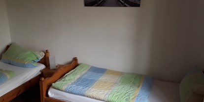 Monteurwohnung - Zimmertyp: Doppelzimmer - Haselünne - Schlafzimmer  - Waldblick