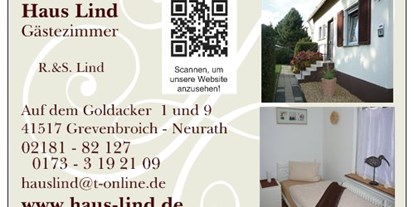 Monteurwohnung - Badezimmer: Gemeinschaftsbad - Grevenbroich - Haus Lind
