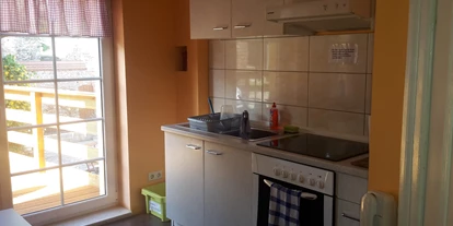 Monteurwohnung - Zimmertyp: Doppelzimmer - Prötzel - Küche mit Balkon - Ferienwohnung Sylvia