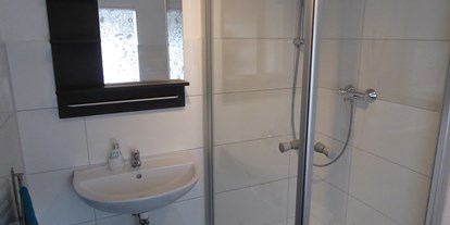 Monteurwohnung - Börzow - Dusche und Waschbecken  - Storchennest Dassow