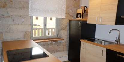 Monteurwohnung - Balkon - Gohrisch - vollständig ausgestattete Küche - Hammergut Neidberg in Bielatal - 20 Betten