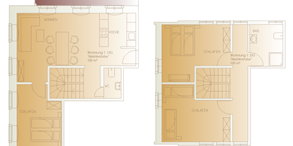 Monteurwohnung - Zimmertyp: Einzelzimmer - PLZ 01829 (Deutschland) - Grundriss - Ferienwohnung über 2 Etagen - Hammergut Neidberg in Bielatal - 20 Betten