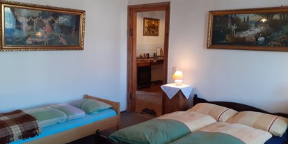 Monteurwohnung - Badezimmer: eigenes Bad - Dürrröhrsdorf-Dittersbach - Wohnung 1 Zimmer 2 - Rittergut Schloss Ottendorf