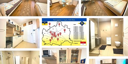 Monteurwohnung - Zimmertyp: Einzelzimmer - Münchendorf - Foto Colage K.N. - Senator-Flats Kardinal Nagl