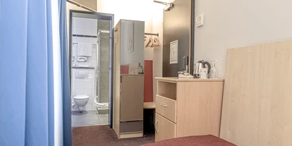 Monteurwohnung - Art der Unterkunft: Gästezimmer - PLZ 60322 (Deutschland) - Blick auf das Badezimmer - Monteurzimmer im Bahnhofsviertel