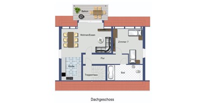 Monteurwohnung - Art der Unterkunft: Gästezimmer - PLZ 42719 (Deutschland) - Grundriss Appartment - Gästehaus Fassbender