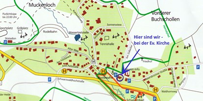 Monteurwohnung - Baiersbronn - Lageplan vom Ort - Monteurzimmer/Ferienwohnung 
