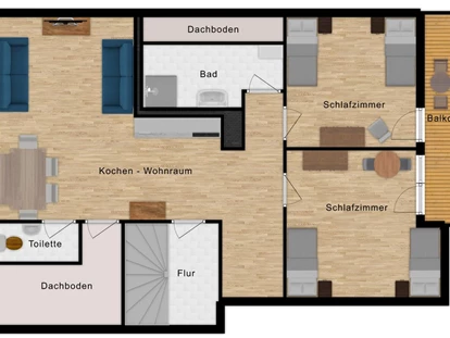 Monteurwohnung - Zimmertyp: Doppelzimmer - PLZ 6213 (Österreich) - Monteurwohnungen Haus Tyrol