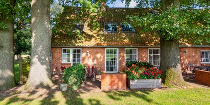 Monteurwohnung - Zimmertyp: Doppelzimmer - Hämelhausen - Alle unsere Wohnungen verfügen über eine Terrasse ins Grüne mit Gartenmöbeln und Grillstelle - Unterkunft bei Famile Bokeloh