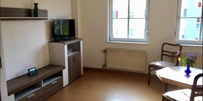 Monteurwohnung - Badezimmer: eigenes Bad - Sachsen - Wohnzimmer - FeWo Dresden Laubegast