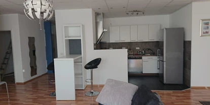 Monteurwohnung - Küche: eigene Küche - Mega Monteurzimmer in Appartement mit 148 qm in Bleichenbach 38 km von Frankfurt am Main entfernt 
