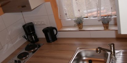 Monteurwohnung - Küche: eigene Küche - Dingsleben - Bungalows am Waldhof