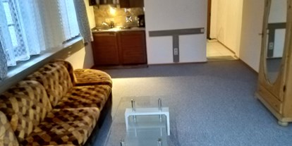 Monteurwohnung - Art der Unterkunft: Apartment - Hohenöllen - Blick durchs Zimmer - Appartment im Grünen