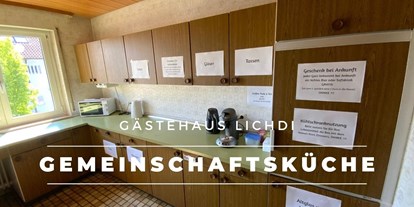 Monteurwohnung - Küche: Gemeinschaftsküche - Großerlach - Gästehaus Lichdi Winnenden
