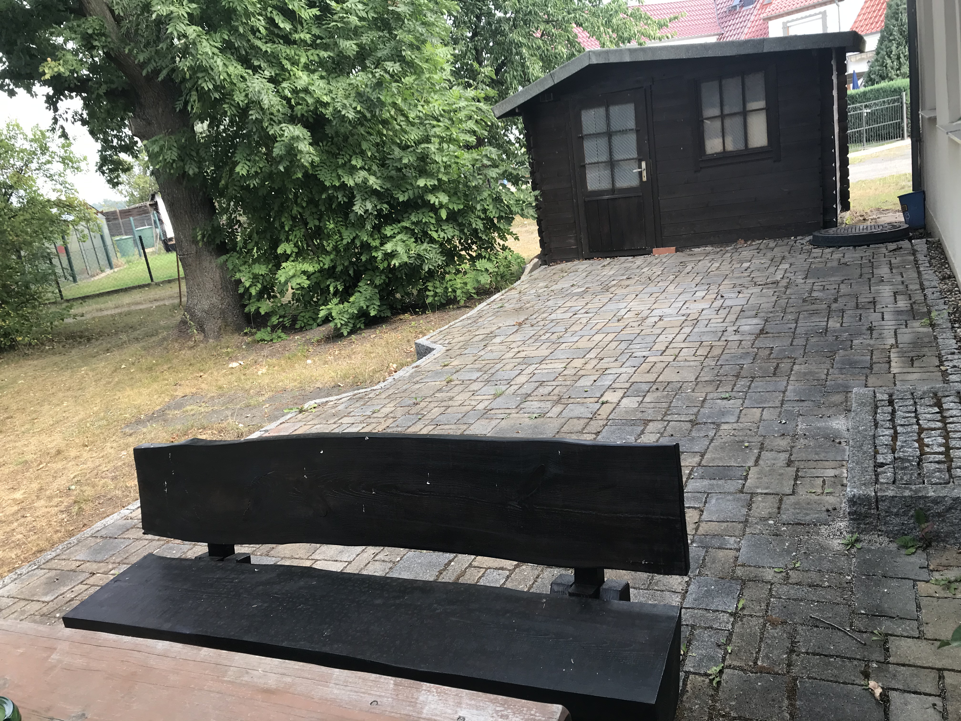 Monteurzimmer: Terrasse unter Eichen - Casa Rustica