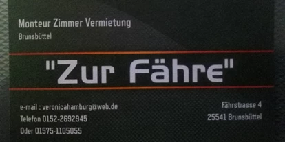 Monteurwohnung - Hund erlaubt - Schleswig-Holstein - "Zur Fähre"